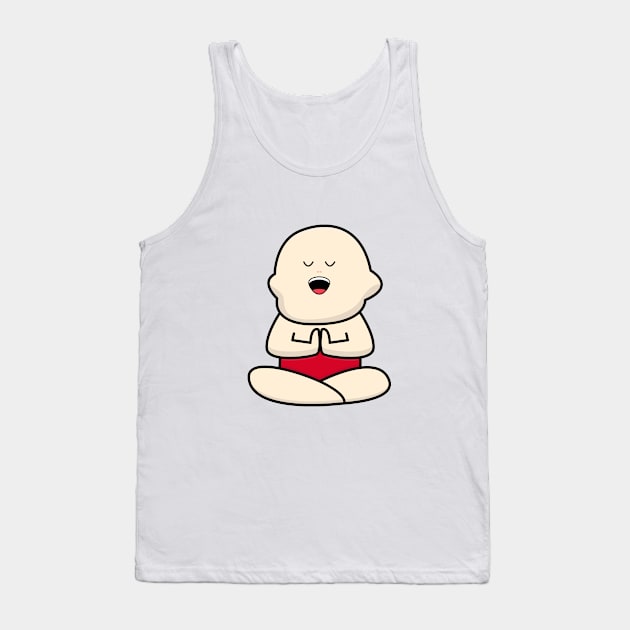 International yoga day with cute baby character Tank Top by Bekis